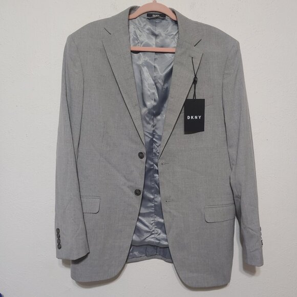 New DKNY Men's Grey  Suit Separate Sport Coat Blazer Jacket 42R - Picture 2 of 9